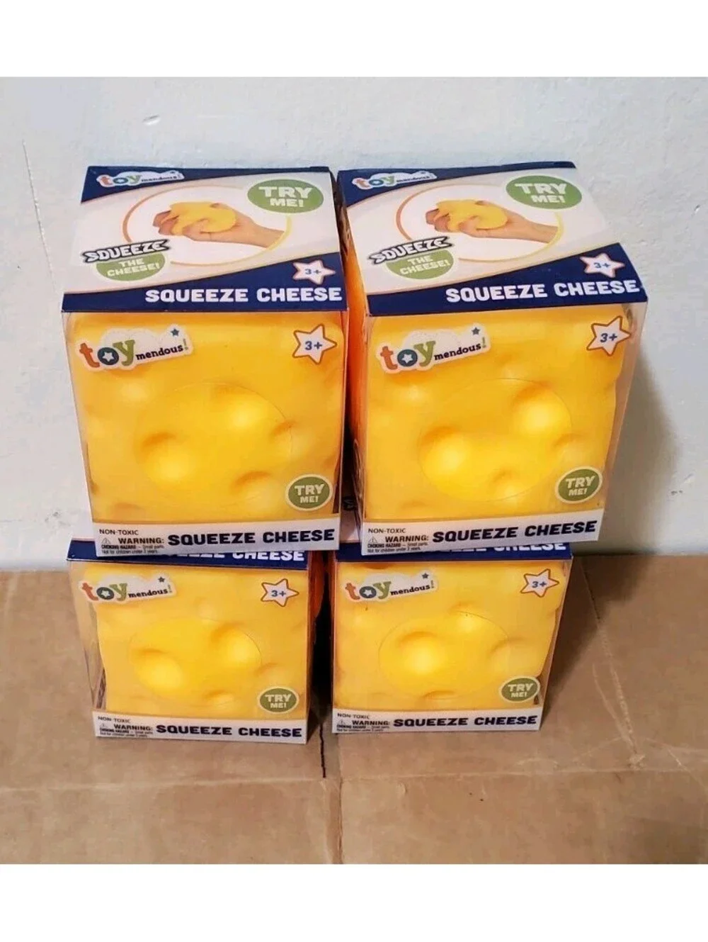 Squeeze Cheese Fidget Toy New 2026 Release Gel Sensory Squishy  Lot 4 Toymendous